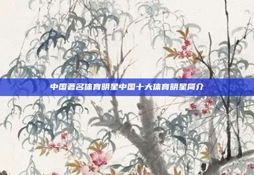 中国著名体育明星中国十大体育明星简介