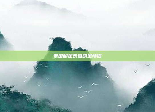泰国明星泰国明星情侣