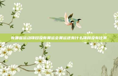 有哪些运动项目没有奥运会奥运还有什么项目没有比赛